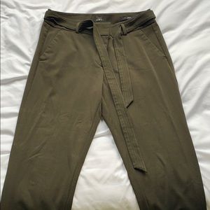 Loft olive green work pants